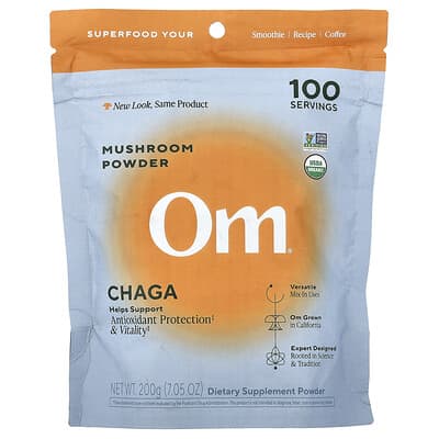 Mushroom Powder, Chaga, 7.05 oz (200 g)