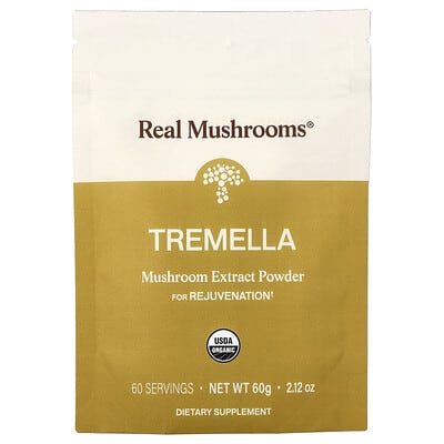 Real Mushrooms Порошок экстракта гриба Tremella органический, 2.12 oz
