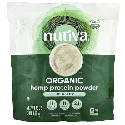 Растительный протеин Nutiva Organic Hemp Protein Powder, 3 lbs (1.36 kg)
