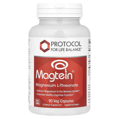 Magtein®, Magnesium L-Threonate, 90 Veg Capsules