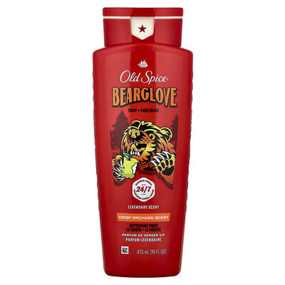 Bearglove, Body + Face Wash, Crisp Orchard , 16 fl oz (473 ml)