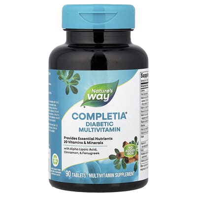 Completia®, Diabetic Multivitamin, 90 Tablets