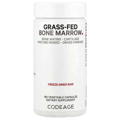 Grass-Fed Bone Marrow, 180 Vegetable Capsules