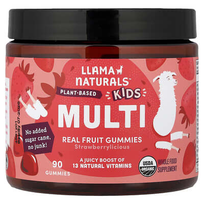 Kids Multi, Real Fruit Gummies, Strawberrylicious, 90 Gummies
