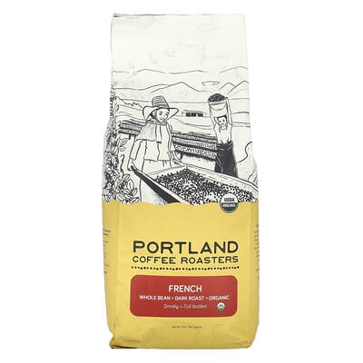 Organic Coffee, Whole Bean,  Dark Roast, French, 2 lbs (907 g)