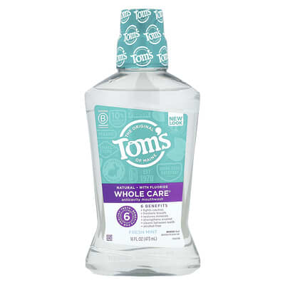 Whole Care®, Anticavity Mouthwash, Fresh Mint, 16 fl oz (473 ml)