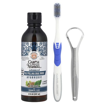 Advanced Oil Pulling Oral Rinse, Ayurvedic, 3 Count