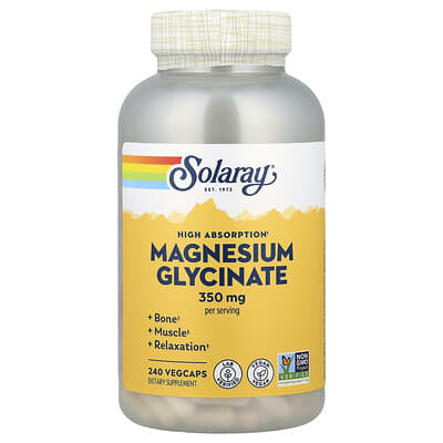 High Absorption Magnesium Glycinate, 240 VegCaps