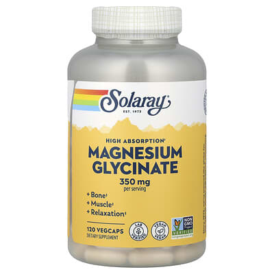 High Absorption Magnesium Glycinate, 120 VegCaps