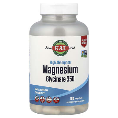 High Absorption Magnesium Glycinate 350, 160 VegCaps