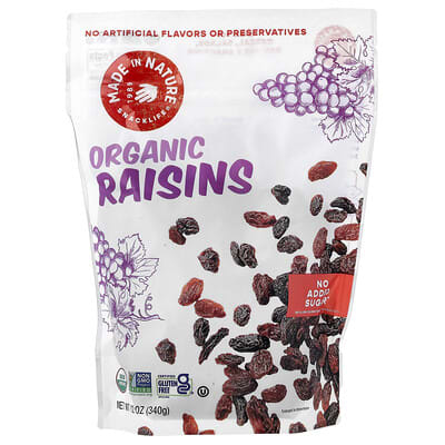 Organic Raisins, 12 oz (340 g)