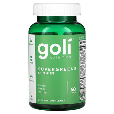 Goli Nutrition Supergreens Gummies, 60 мармеладных витаминов