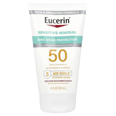Легкий солнцезащитный лосьон для чувствительной кожи, SPF 50, 4 fl oz (118 ml)