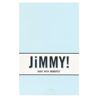 Протеиновый батончик JiMMY! Bars With Benefits™, Protein Bar, Cookies 'N Cream, 12 Bars, 2.05 oz (58 g) Each