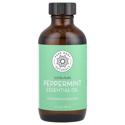 Essential Oil, Pure Peppermint, 4 fl oz (118 ml)