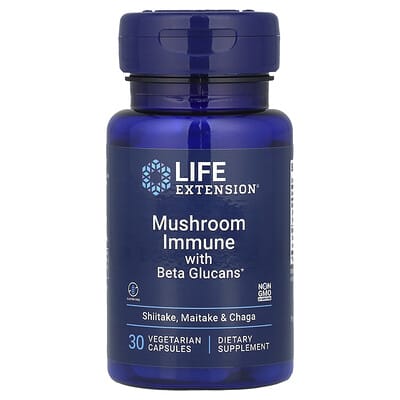 Mushroom Immune with Beta Glucans, 30 Vegetarian Capsules