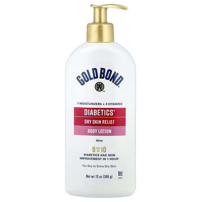 Diabetics, Body Lotion, Dry Skin Relief, Aloe, For Dry to Extra Dry Skin, 13 oz (368 g)