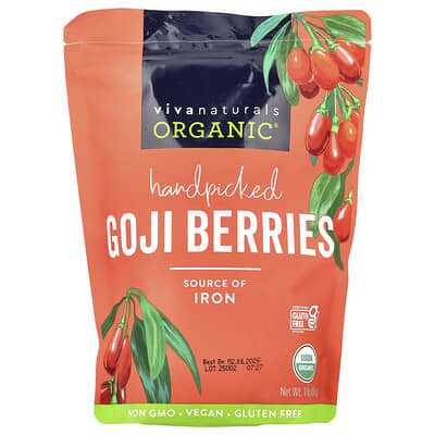 Organic Handpicked Goji Berries, 1 lb (454 g)