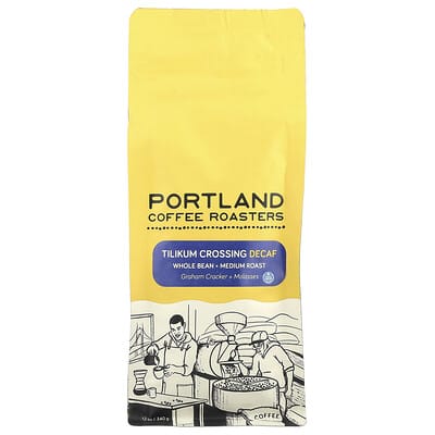 Tilikum Crossing, Whole Bean, Medium Roast, Decaf, 12 oz (340 g)