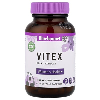 Экстракт ягод Vitex Bluebonnet Nutrition, 60 Vegetable Capsules (225 mg per Capsule)