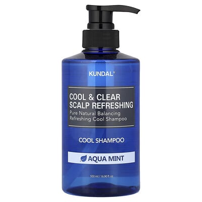 Cool & Clear Scalp Refreshing Shampoo, Aqua Mint, 16.9 fl oz (500 ml)