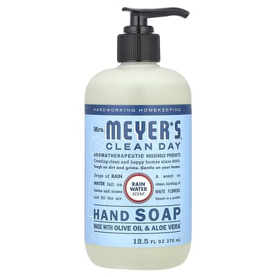 Mrs. Meyers Clean Day Жидкое мыло для рук, Rain Water, 12.5 fl oz (370 ml)