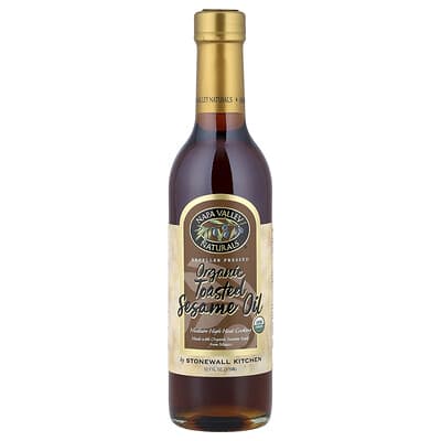 Napa Valley Naturals Organic Toasted Sesame Oil, органическое обжаренное кунжутное масло, 12.7 fl oz (375 ml)