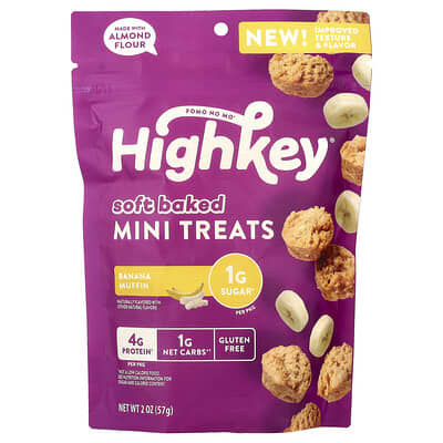 Soft Baked Mini Treats, Banana Muffin, 2 oz (57 g)