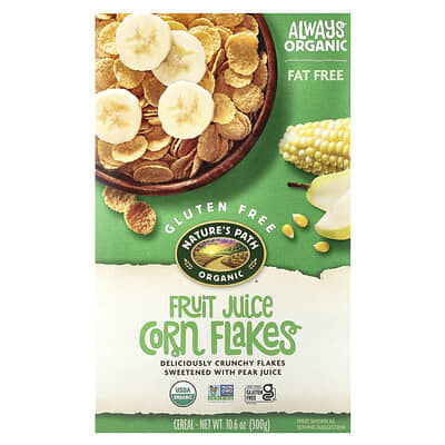Organic Fruit Juice Corn Flakes Cereal, 10.6 oz (300 g)