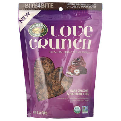 Love Crunch®, органическая гранола, темный шоколад и фундучная паста, 10.6 oz (300 g)