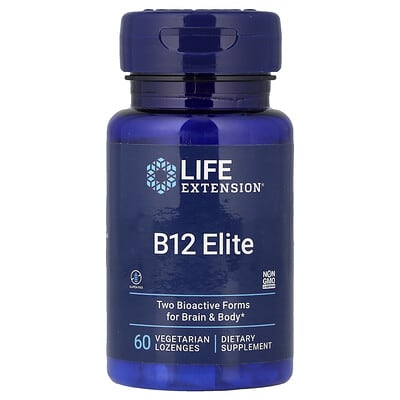B12 Elite, 60 Vegetarian Lozenges (1,000 mcg per Lozenge)