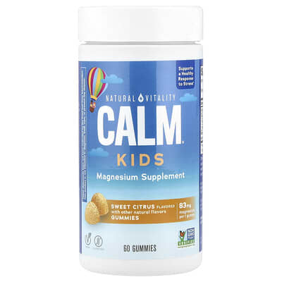 CALM®, Kids Gummies, Sweet Citrus, 83 mg, 60 Gummies