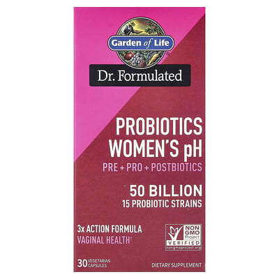Probiotics Women's pH, 50 Billion, 30 Vegetarian Capsules