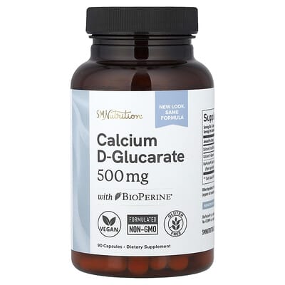SMNutrition Кальций D-глюкарат с BioPerine®, 90 капсул