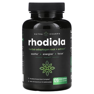 Rhodiola, 120 Vegan Capsules (300 mg per Capsule)