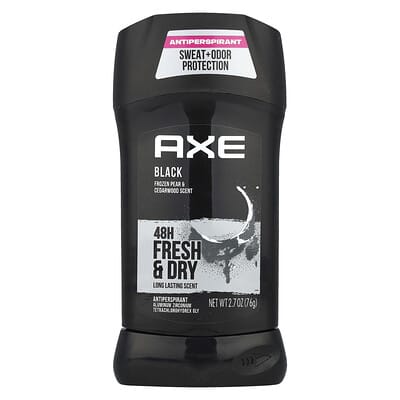 AXE дезодорант-антиперспирант 48H Fresh & Dry, черный, Frozen Pear & Cedarwood, 2.7 oz (76 g)