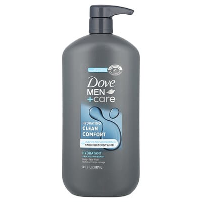 Men + Care, Body and Face Wash, Clean Comfort , 30 fl oz (887 ml)