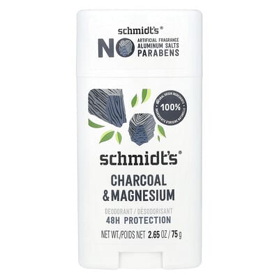 Deodorant, Charcoal & Magnesium, 2.65 oz (75 g)