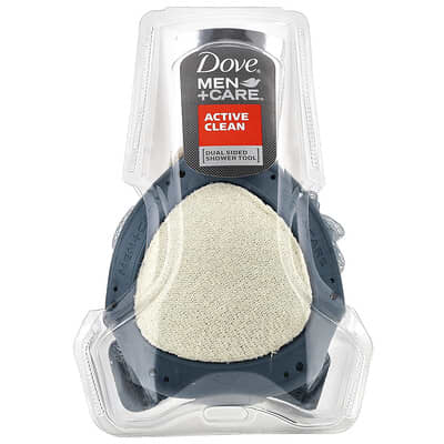 Men + Care™, Active Clean, Dual Sided Shower Tool, 1 Count