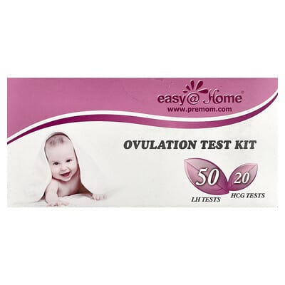 Ovulation Test Kit, 50 LH Tests, 20 HCG Tests