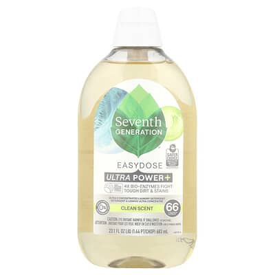 Easydose Ultra Power+ Laundry Detergent, Clean, 23.1 fl oz (683 ml)
