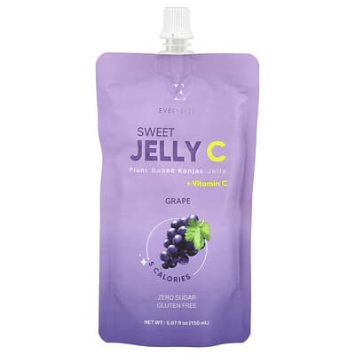 Everydaze желе Konjac Sweet Jelly C, виноград, 5.07 fl oz (150 ml)