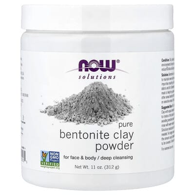 Solutions, Pure Bentonite Clay Powder, 11 oz (312 g)