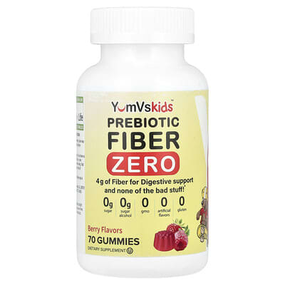 Kids™, Prebiotic Fiber Zero Gummies, Berry, 70 Gummies