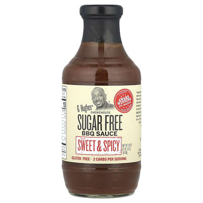 Zero Sugar BBQ Sauce, Sweet & Spicy, 18 oz (510 g)