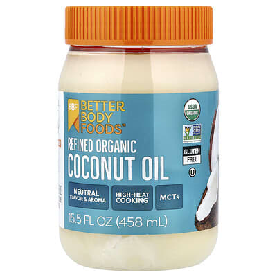 Очищенное органическое кокосовое масло, 15.5 fl oz (458 ml)