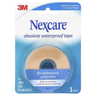 Absolute Waterproof Tape, Medium Hold, 180 in (5 yd)