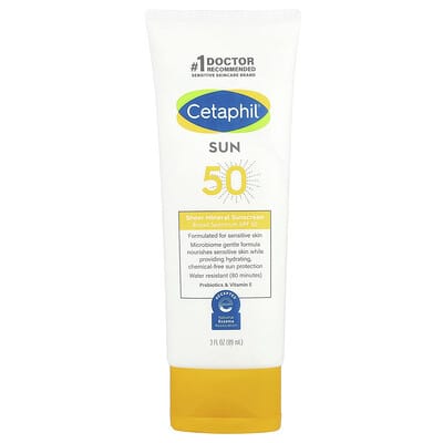 Шери минеральный солнцезащитный крем, SPF 50, 3 fl oz (89 ml)