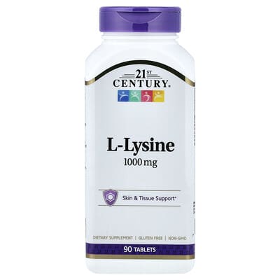 L-Lysine, 1,000 mg, 90 Tablets
