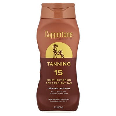Tanning, Sunscreen Lotion, SPF 15, 8 fl oz (237 ml)